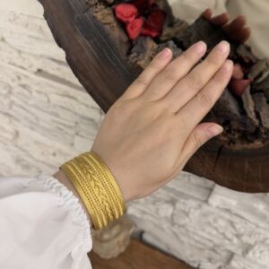 Örgülü Altın Modeli Dorika Bileklik