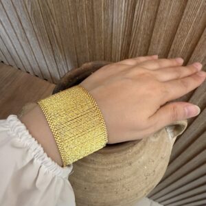 Altın Kaplama Gümüş Kleopatra Bileklik