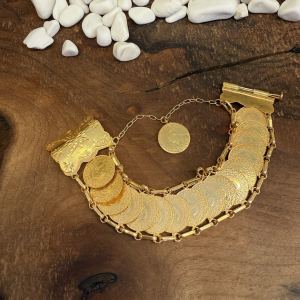 Kalem Tokalı Gümüş Çeyrekli Bayan Bilekliği