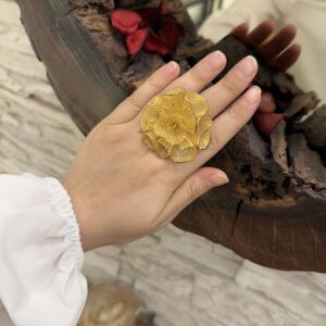 Gelin Tülü Fizyon Altın Modeli Gümüş Yüzük