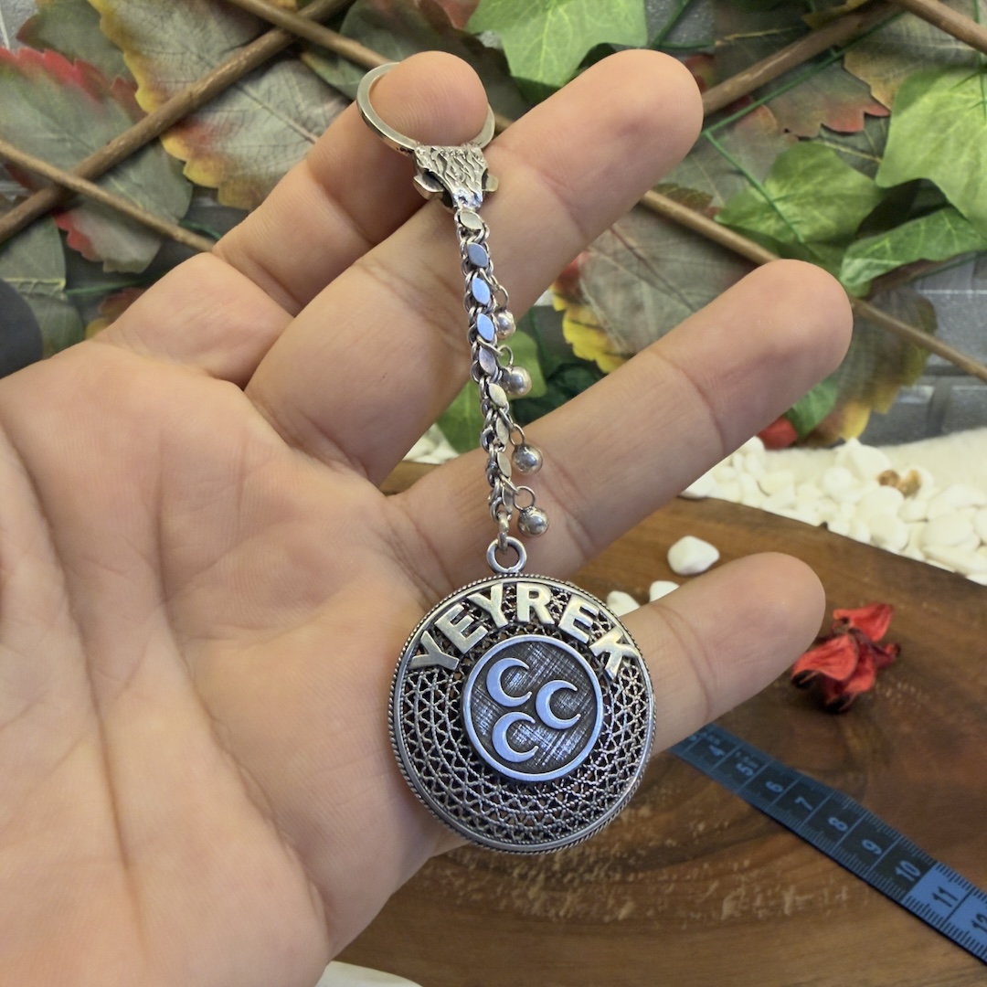 isimli-gümüş-telkari-mhp-amblemli-anahtarlik