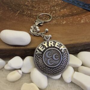 Mhp Amblemli Telkari Gümüş İsimli Anahtarlık