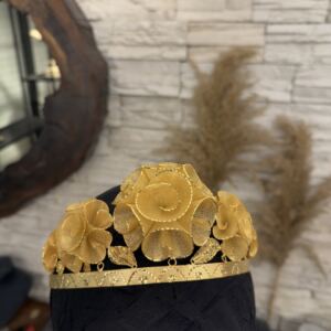Midyat Saray Çiçeği Altın Modeli Gümüş Taç