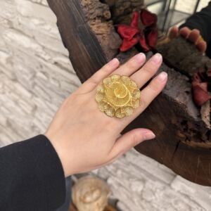 Altın Modeli Gümüş Gelin Tülü Fizyon Yüzük