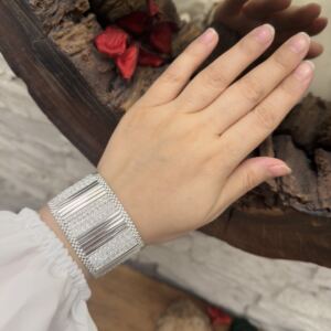 Kleopatra Gümüş Bayan Bilekliği