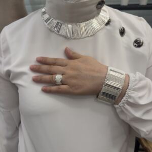 Gümüş Kleopatra Takı Seti