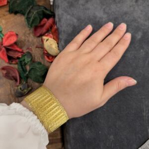 Kleopatra Klasik Altın Kaplama Gümüş Bileklik