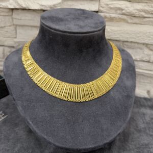 Altın Kaplama Gümüş Süzme Modeli Kleopatra Kolye