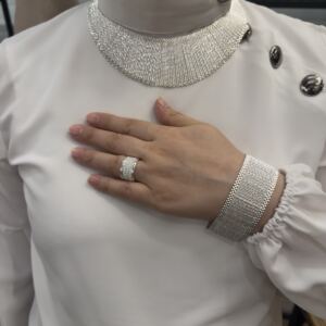 Aspendos Modeli Gümüş Kleopatra Takı Seti