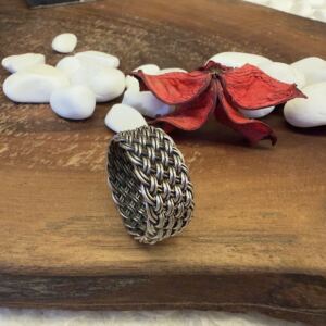 Örgülü Gümüş Yüzük