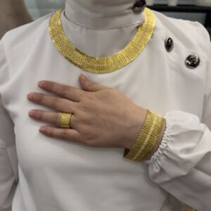 Kleopatra İzla Altın Kaplama Gümüş Takı Seti