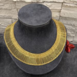 Kleopatra Rikka Modeli Altın Kaplama Gümüş Kolye