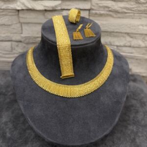 Kleopatra Selene Modeli Altın Kaplama Gümüş Takı Seti