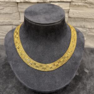 Kleopatra Mezopotamya Modeli Altın Kaplama Gümüş Kolye