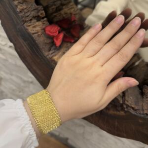 Mira Model Kleopatra Altın Kaplama Gümüş Bileklik