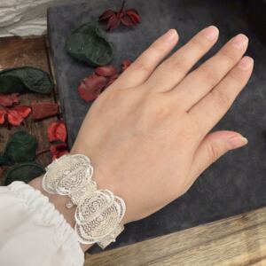 Midyat Telkari İşlemeli Fiyonklu Gümüş Bilezik