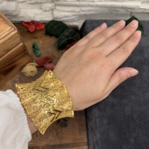 Zigzag Motifli Küçük Boy Fizyon Bilezik