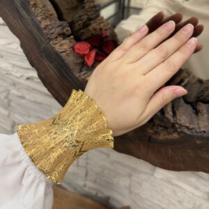 Altın Modeli Gümüş Kalp Ritimli Fizyon Bilezik