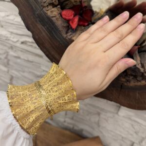 Gelin Tülü Başak Motifli Fizyon Bilezik