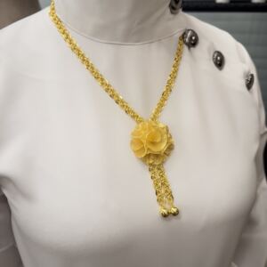 Altın Kaplama Gümüş Gelin Tüllü Arnavut Kösteği